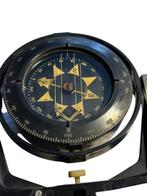 Kompas - Glas, Staal - Vintage maritiem kompas
