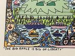 James Rizzi (1950-2011) - THE BIG APPLE IS BIG ON LIBERTY,
