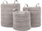 Heckettlane Light-Grey Wasmand Roberto 40x40 cm, gemaakt van, Verzenden, Nieuw