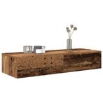 vidaXL Wandschap met lades 100x36x19 cm bewerkt hout oud, Huis en Inrichting, Verzenden, Nieuw