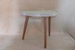 Bijzettafel - Hout, plaatmateriaal - vintage niertafeltje