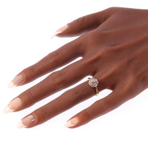 Sans Prix de Réserve - Bague - 18 carats Or jaune - Diamant, Handtassen en Accessoires, Ringen