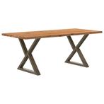 vidaXL Eettafel rechthoekig 200x90x74 cm massief eikenhout, Huis en Inrichting, Tafels | Eettafels, Verzenden, Nieuw