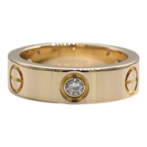 Cartier - Bague - Love - 18 carats Or jaune - 3 Diamants, Handtassen en Accessoires, Ringen