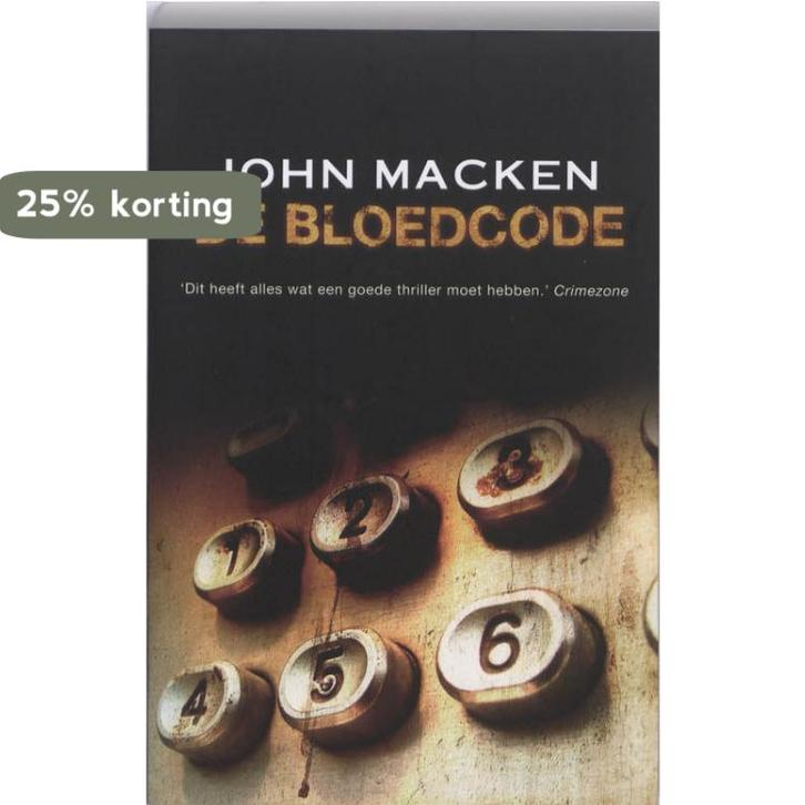 De bloedcode 9789026127045 John Macken, Boeken, Thrillers, Zo goed als nieuw, Verzenden