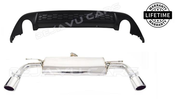 GTI Look Sport Uitlaat Systeem + Diffuser voor Volkswagen Go, Auto diversen, Tuning en Styling, Ophalen of Verzenden