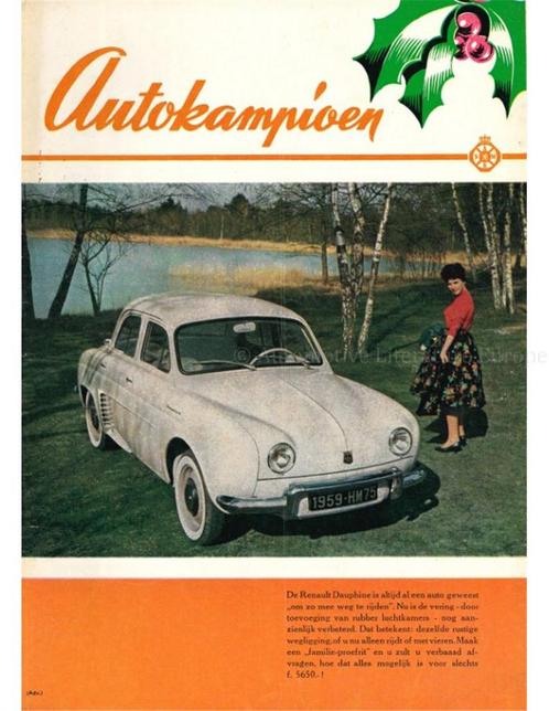 1959 AUTOKAMPIOEN MAGAZINE 51/52 NEDERLANDS, Livres, Autos | Brochures & Magazines