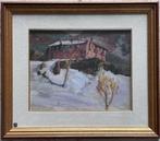 Sandro Mantovani (1897-1983) - Valpiana con la neve, Antiek en Kunst