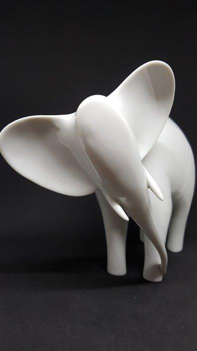 Royal Dux - Beeldje - White Elephant - Porselein, Antiek en Kunst, Antiek | Glaswerk en Kristal