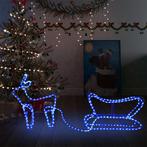 vidaXL Kerstdecoratie rendier en slee 252 LEDs, Verzenden, Nieuw