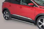 Side Bars | Peugeot | 3008 16- 5d mpv. | RVS rvs zilver Oval, Autos : Divers, Tuning & Styling, Ophalen of Verzenden