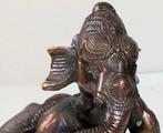 Beeld, Mooi beeld Jonge Ganesha - 23 cm - koper / brons, Antiek en Kunst