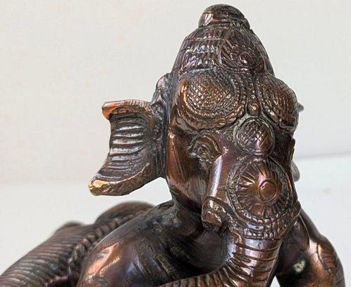 Beeld, Mooi beeld Jonge Ganesha - 23 cm - koper / brons, Antiek en Kunst, Kunst | Niet-Westerse kunst