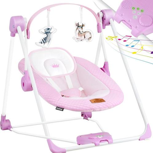 KIDIZ® Baby Swing - Wipstoel - Babyschommel - max 9kg - Roze, Kinderen en Baby's, Overige Kinderen en Baby's, Verzenden