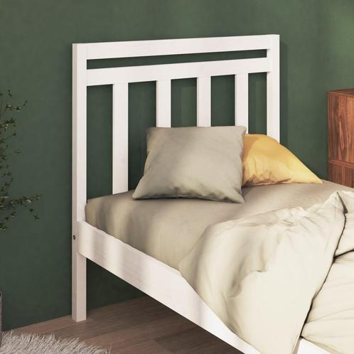 vidaXL Tête de lit Blanc 95x4x100 cm Bois massif de pin, Maison & Meubles, Chambre à coucher | Lits, Neuf, Envoi