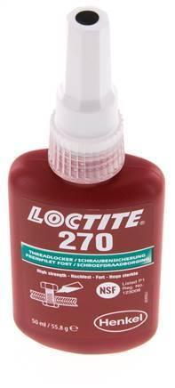 Loctite 270 Green 50 ml Threadlocker, Bricolage & Construction, Ventilation & Extraction, Envoi
