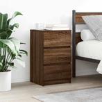 vidaXL Nachtkastjes met 3 lades 2 st 39x35x65 cm bruin, Huis en Inrichting, Slaapkamer | Nachtkastjes, Verzenden, Nieuw