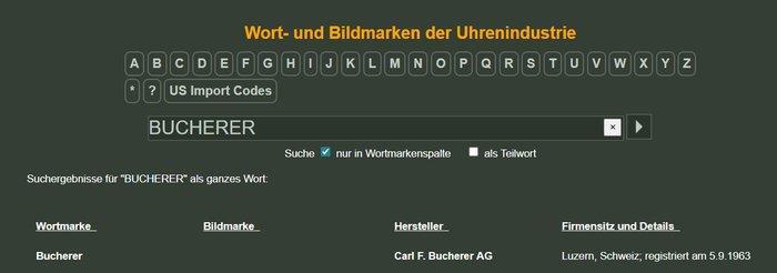 Bucherer - Swiss Cantons - 1970-1979, Handtassen en Accessoires, Horloges | Heren