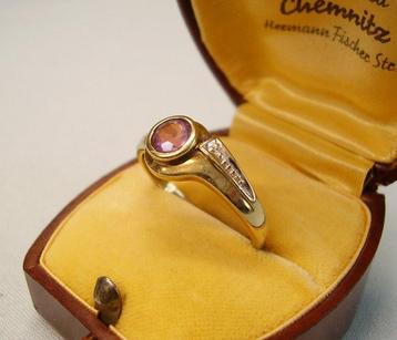 Sans Prix de Réserve - Bague - 8 carats Or jaune - 1.05ct.