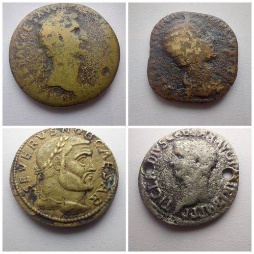 Romeinse Rijk Lot de 8 pièces Æ 1er au 4ieme Siècle AD, Postzegels en Munten, Munten | Europa | Niet-Euromunten