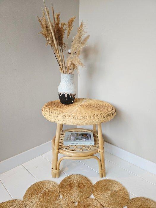 Bijzettafel - Bamboe, rotan, Antiek en Kunst, Kunst | Designobjecten