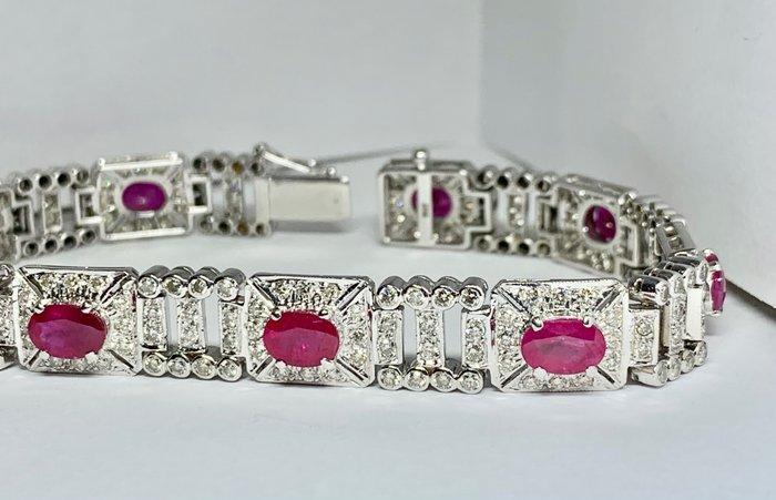 Armband - 18 karaat Witgoud - 12.50ct. tw. Diamant, Handtassen en Accessoires, Armbanden