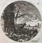 Gabriel Perelle (1604-1677) - Lavoratori portuali sulla