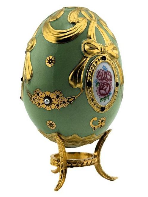 Œuf Fabergé - Oeuf impérial orné de pierres précieuses, Antiek en Kunst, Curiosa en Brocante
