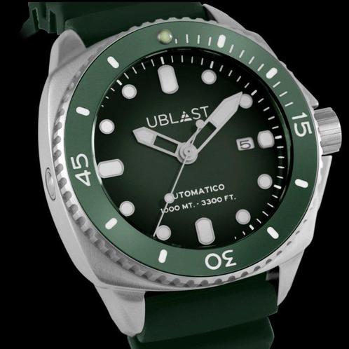 Ublast - SeaStrong - UBSS46CGN - Rubber Strap - Homme - 2025, Handtassen en Accessoires, Horloges | Heren