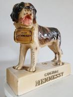 Zeldzame & Groot Beeld Cognac Hennessy St. Bernard Hond,, Antiquités & Art, Antiquités | Assiettes décoratives & Carrelages