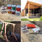Douglas palen balken planken rabat douglashout overkapping, Nieuw, Ophalen of Verzenden, Balk, Overige houtsoorten
