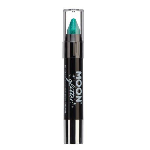 Moon Glitter Iridescent Body Crayons Green 3.2g, Hobby en Vrije tijd, Feestartikelen, Nieuw, Verzenden