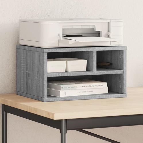 vidaXL Printerkastje 40x32x22,5 cm bewerkt hout grijs sonoma, Computers en Software, Printers, Nieuw, Verzenden