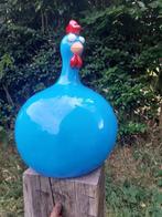 Statue, funny white balloon chicken - 58 cm - polyresine