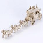 J. Weeda Miniatuur Koninklijke koets met 6-span paarden -, Antiek en Kunst