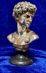 Beeldje - Michelangelo’s David - .925 zilver, Antiek en Kunst