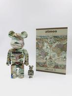Medicom Toy - Be@rbrick 400% + 100% Atmos Aged Map Bearbrick, Antiek en Kunst