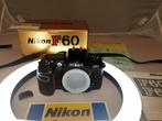 Nikon F60, tracolla , istruzioni, scatola, borsa fotografica, Nieuw
