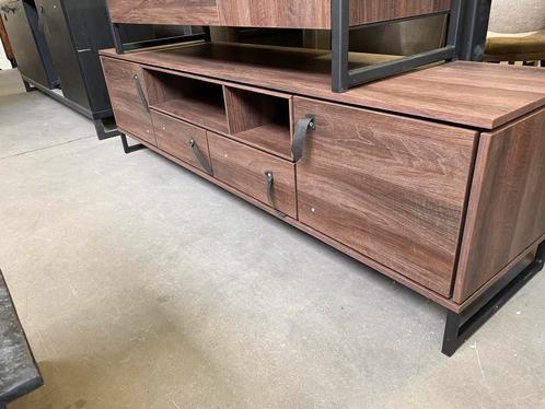 Scuro tv-dressoir, dark almond, Huis en Inrichting, Kasten |Televisiemeubels, Nieuw, Metaal, Overige materialen