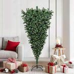vidaXL Upside-down Kunst Kerstboom met Ballen Set Groen 180, Diversen, Kerst, Verzenden, Nieuw