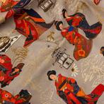 Tissu décoratif - Motif oriental avec Geisha - Tissu