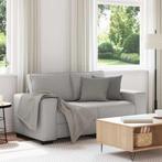 vidaXL 2-zitsbank Wolkengrijs 120 cm Stof, Huis en Inrichting, Verzenden, Nieuw
