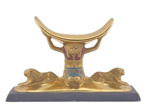 Franklin Mint - Beeldje - Shy Headrest - 24-karaats verguld, Antiek en Kunst, Curiosa en Brocante