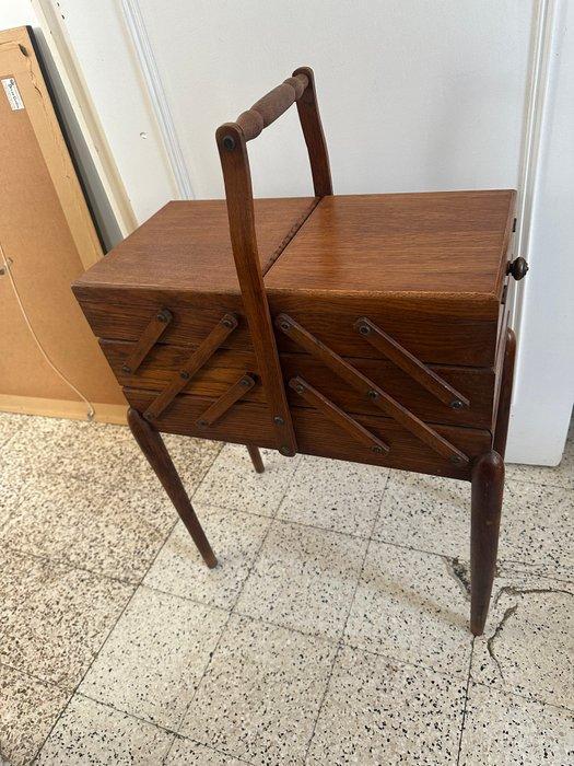 Naaidoos - massief - Travailleuse vintage, Antiek en Kunst, Kunst | Designobjecten