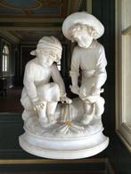 Adolfo Cipriani (1857-1941) - Beeld, Coppia di Fanciulli che, Antiek en Kunst