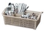 Bestek inzetkorf kunststof bruin | 8 vakken |, Verzenden, Nieuw in verpakking