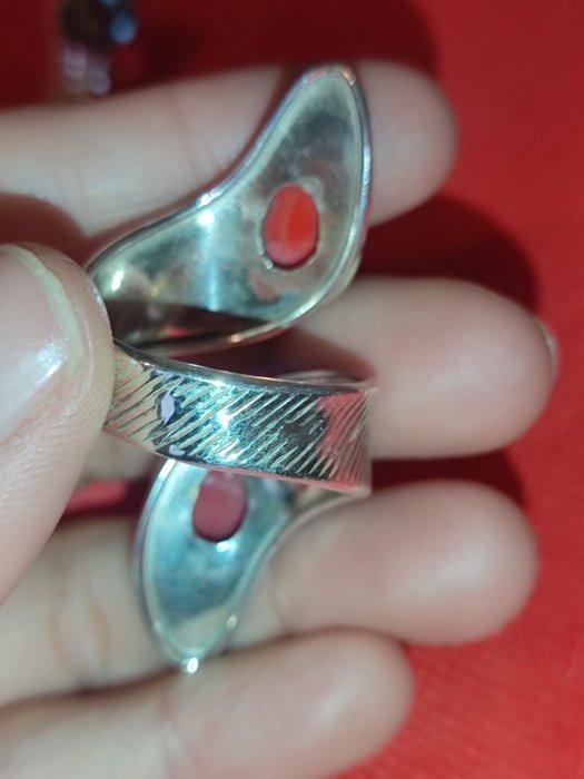 Zonder Minimumprijs - Ring met amulet Zilver, Handtassen en Accessoires, Antieke sieraden