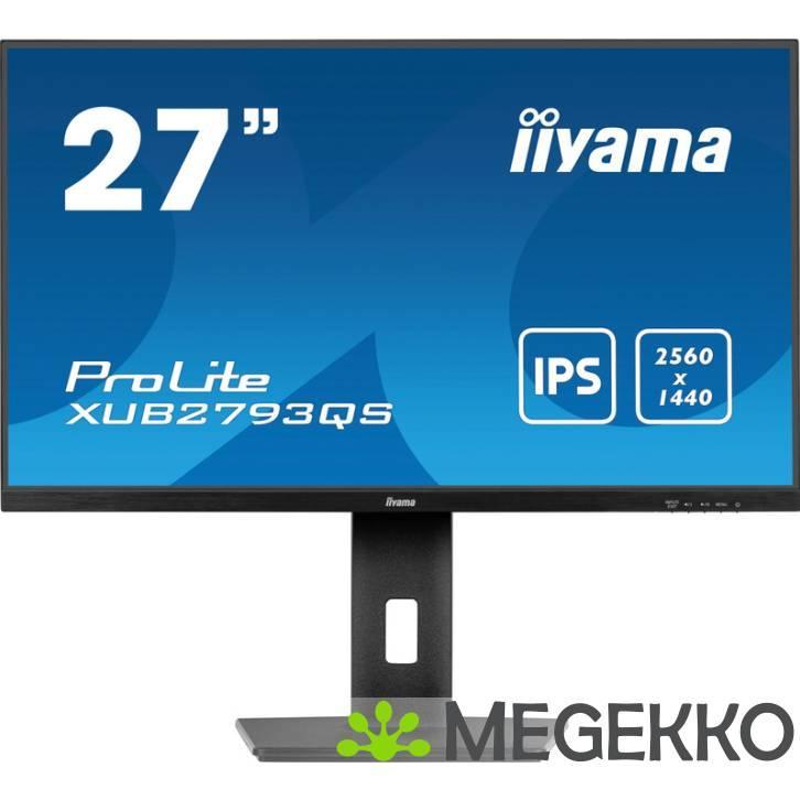 Iiyama Prolite XUB2793QS-B7 27  Quad HD 100Hz IPS Monitor, Computers en Software, Overige Computers en Software, Nieuw, Verzenden