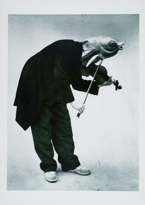 Stefan Moses - Surrealistischer Geiger, Antiek en Kunst, Kunst | Designobjecten