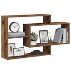 vidaXL Wandschap 104x20x58,5 cm bewerkt hout oud houtkleurig, Huis en Inrichting, Kasten | Wandmeubels, Verzenden, Nieuw